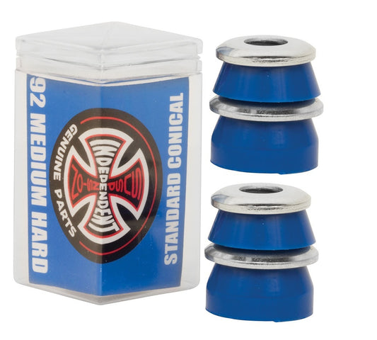Independent Bushings 92A Medium Hard BLUE CONICAL Indy Skateboard Truck Rubbers