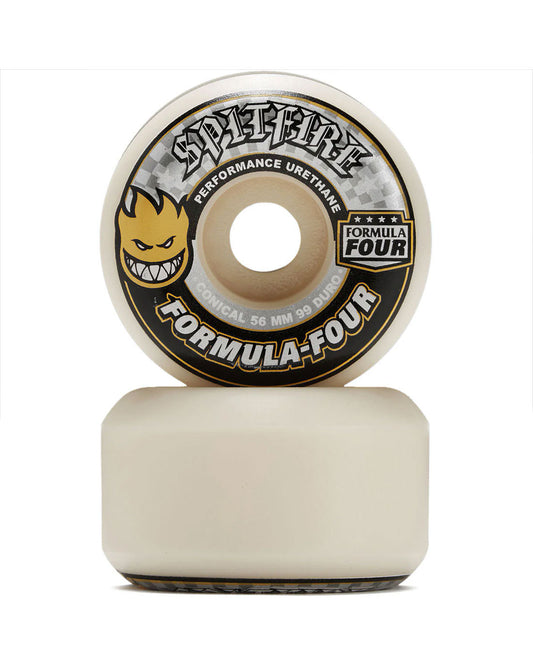 Spitfire Skateboard Wheels Formula Four Conical 56Mm 99D F4
