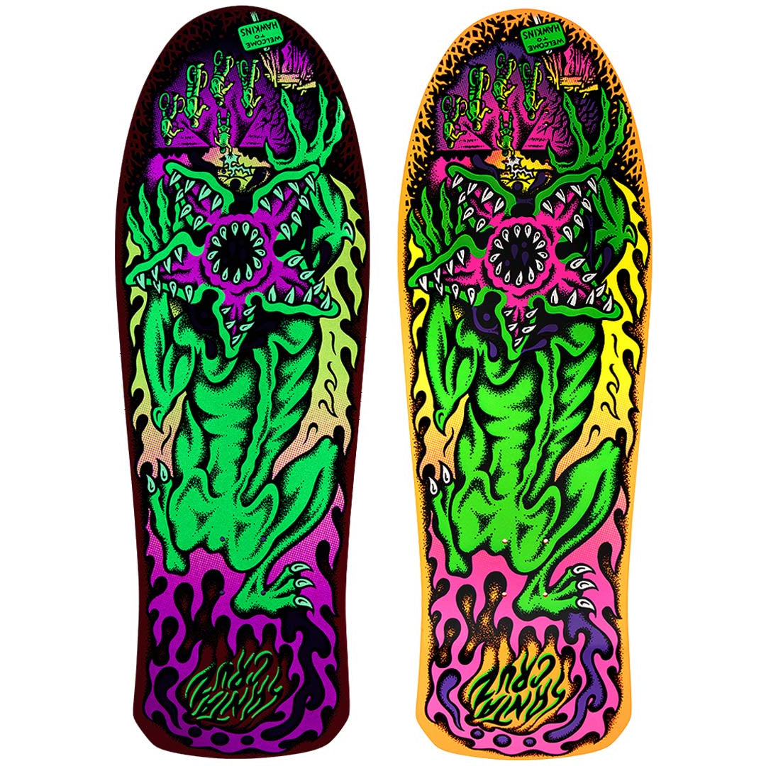 Santa Cruz Deck Stranger Things Salba Demogorgon 10 03 Glow In The Dark