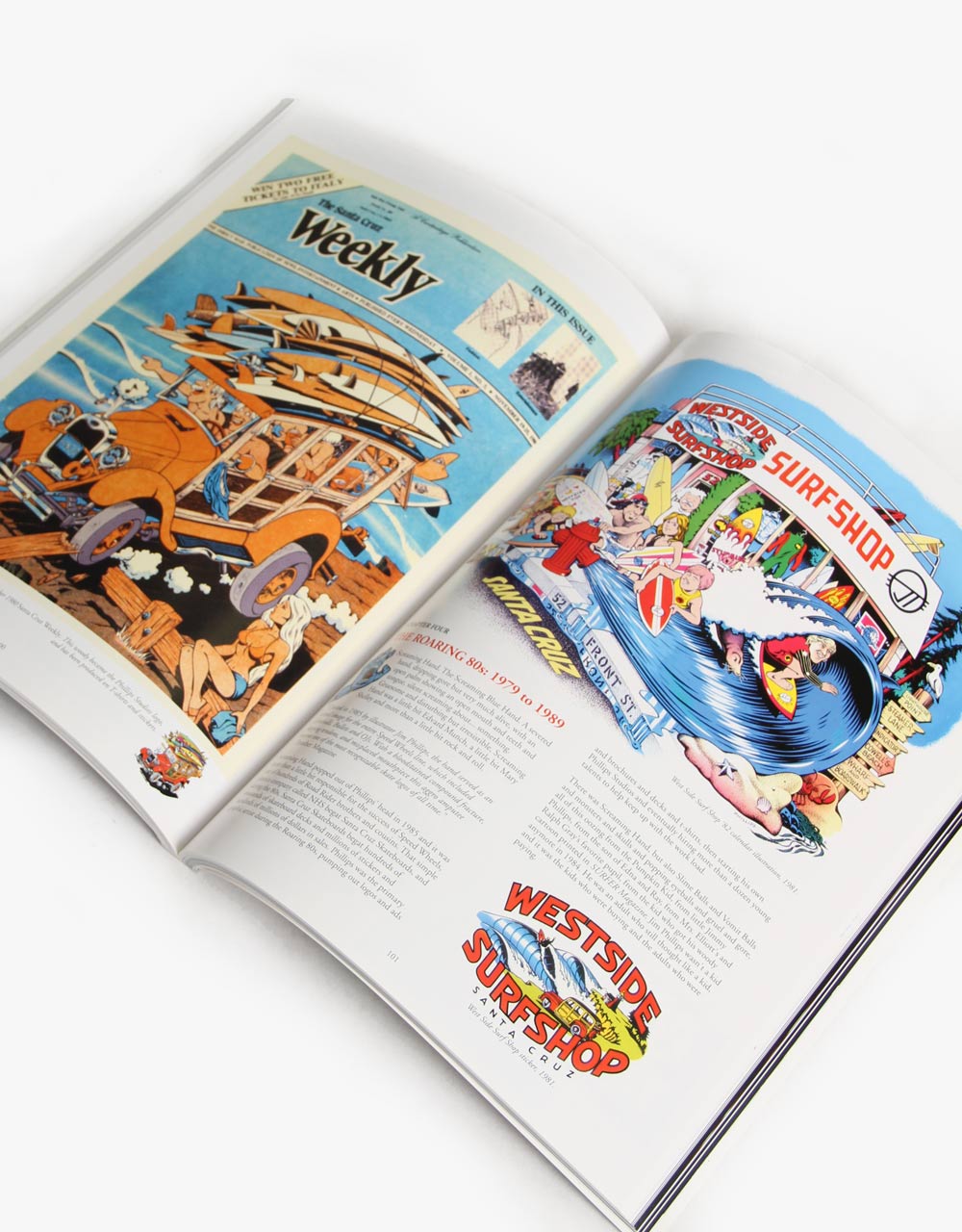 Surf Skate & Rock Art of Jim Phillips Paperback 2003 Santa Cruz Skateboard Book