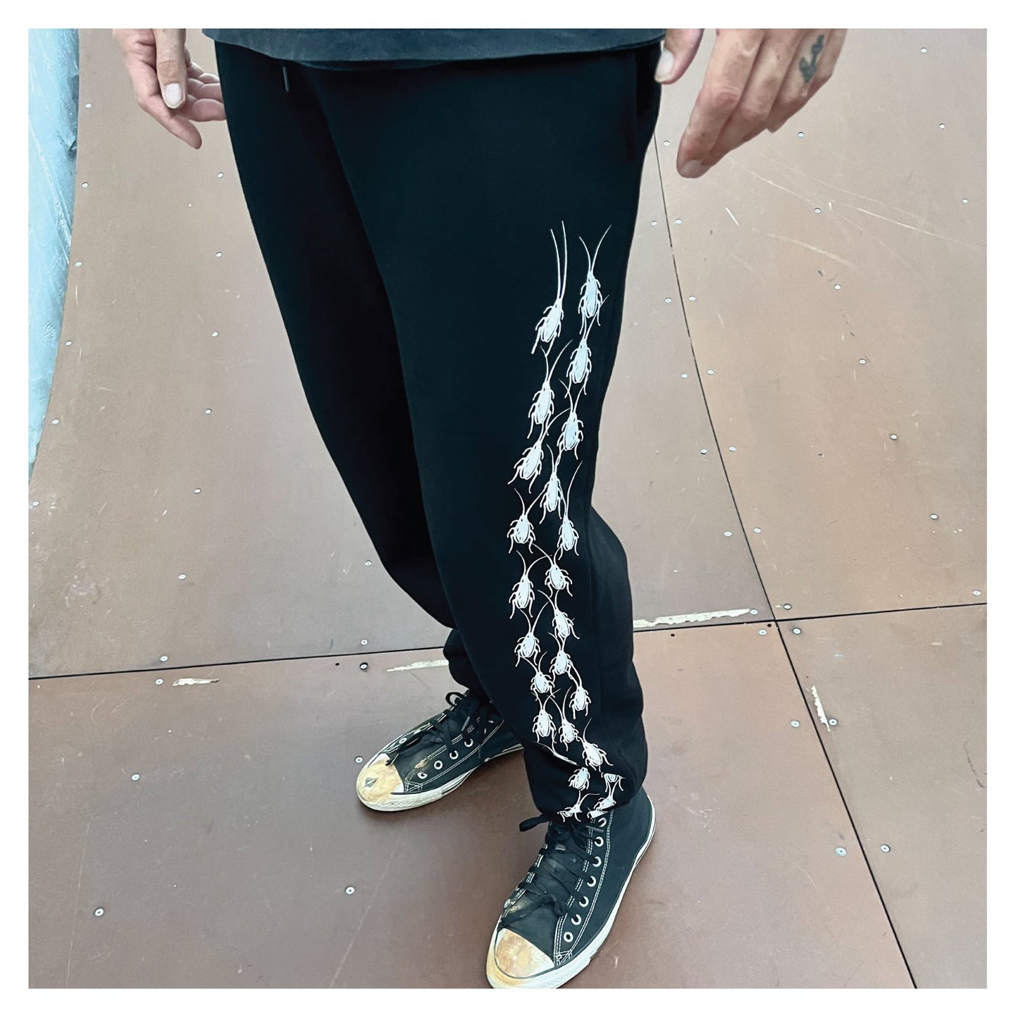 Cockroach Wheels Tread Trackies - Black