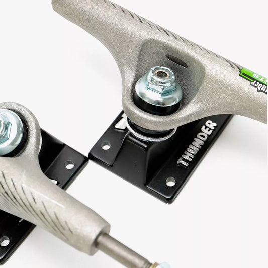 Thunder Skateboard Trucks 147 Lights Optical Raw Black 8" Axles