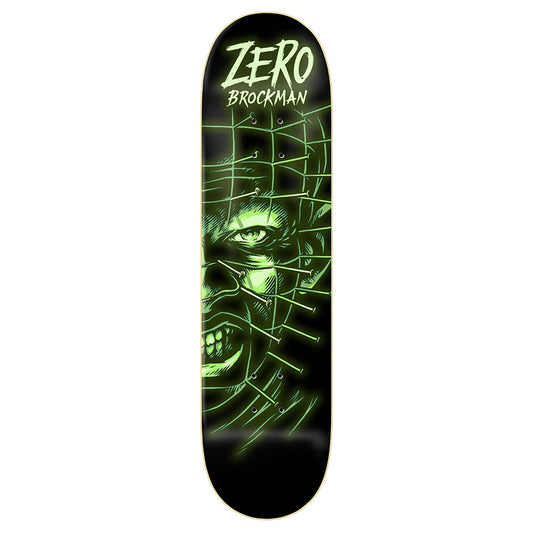 Zero Skateboard Deck Fright Night GITD James Brockman 8.25" (Hellraiser)