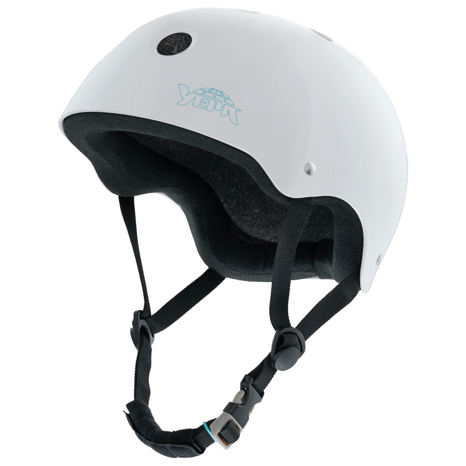 Yepa Helmet T Shell Gloss White Certified Eps Foam Dual Size Padding