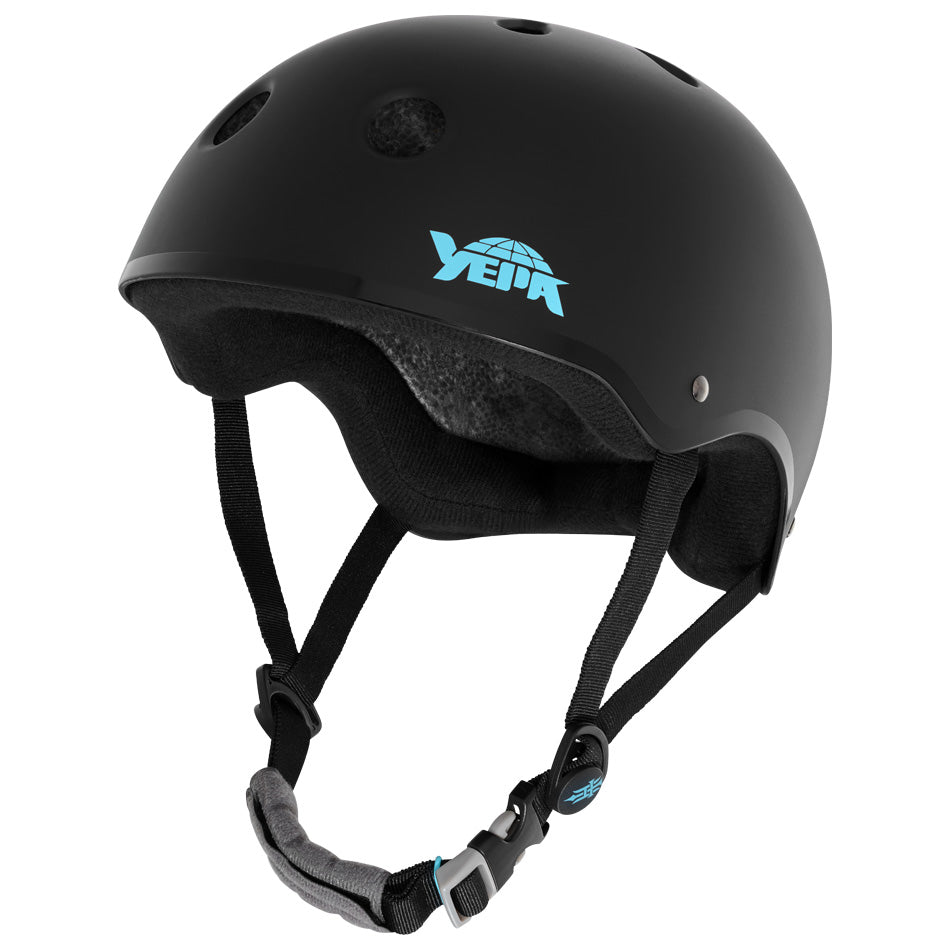 Yepa Helmet T Shell Pro Tony Hawk Matte Black Teal Certified Dual Size Padding