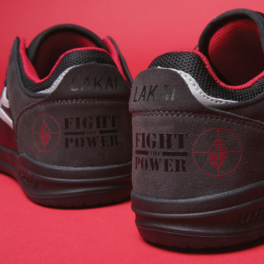 Public Enemy x Lakai Shoes Telford Low Black Suede US SIZE Skateboard Sneakers