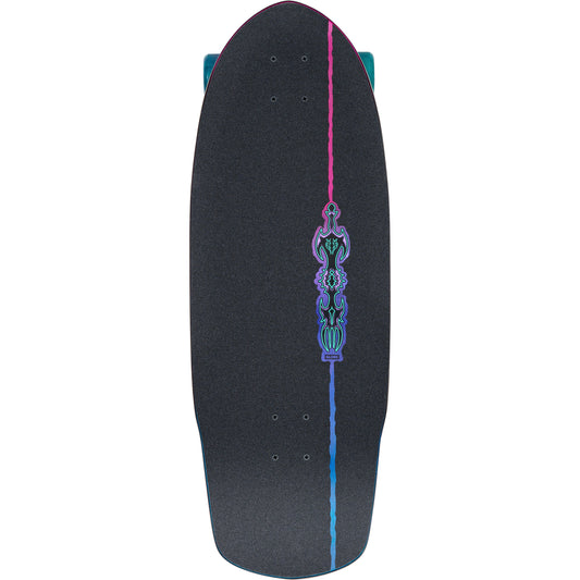 Globe Complete Skateboard Talon Black Blue Green 30" Downhill Cruiser