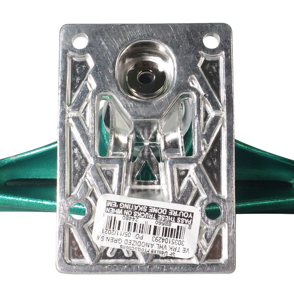 Venture Skateboard Trucks Hollow Anodised Green 5.6" Hi 8.25" Axles V-Hollows