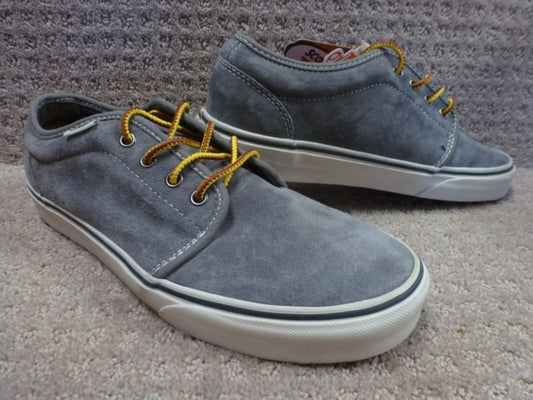 Vans Shoes 106 Vulc Charcoal Pig Suede USA SIZE Skateboard Sneakers