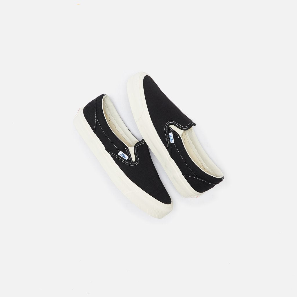 Vans Shoes Og Classic Slip O Black Canvas Slip On Skateboard Sneakers