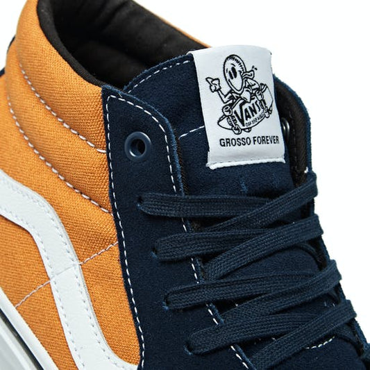 Vans Shoes Skate Grosso Mid Navy Orange Us Size Skateboard Sneakers