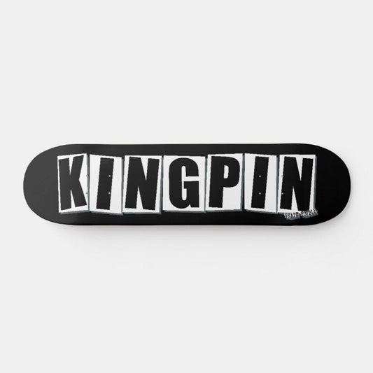 Kingpin Skate Supply Deck Baked Black Tribute