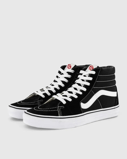 Vans Sk8-Hi Black White Mens Skate Shoes