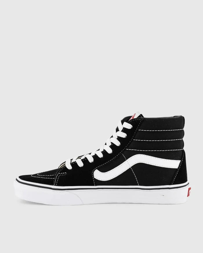 Vans Sk8-Hi Black White Mens Skate Shoes