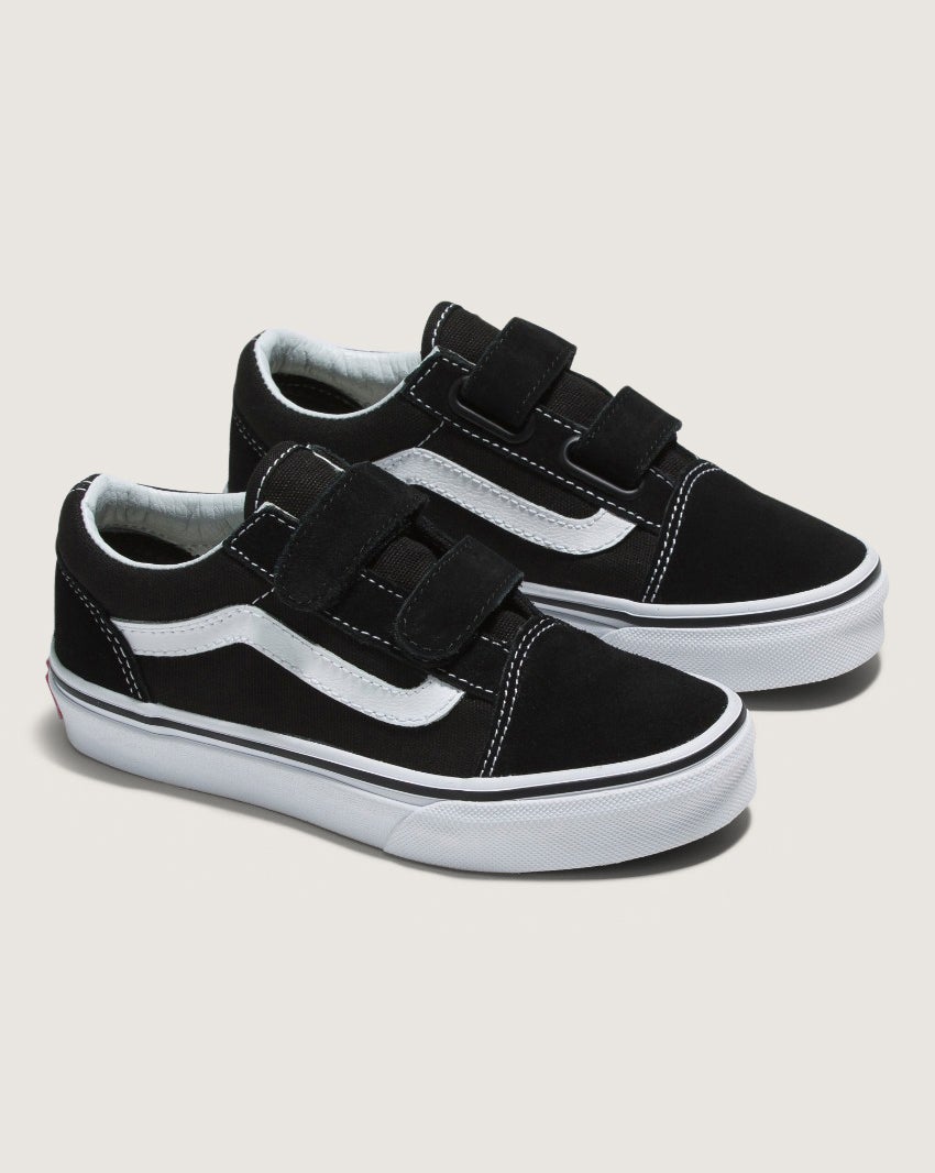 Vans Old Skool V Toddler Shoes Black White