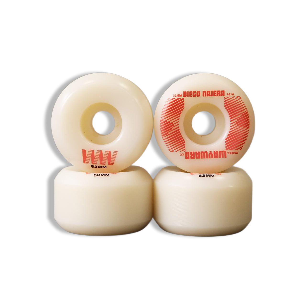 Wayward Wheels Diego Najera New Q2 Harder 52mm 101a Funnel Cut Conical Full