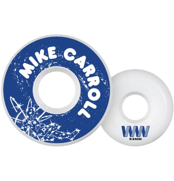 Wayward Wheels Mike Carroll New Q2 Harder 53mm 101a Funnel Cut Conical Full