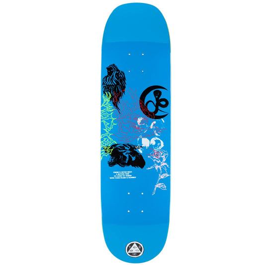 Welcome Skateboard Deck Flash On Blue 8.5" Moontrimmer 2.0 Shape