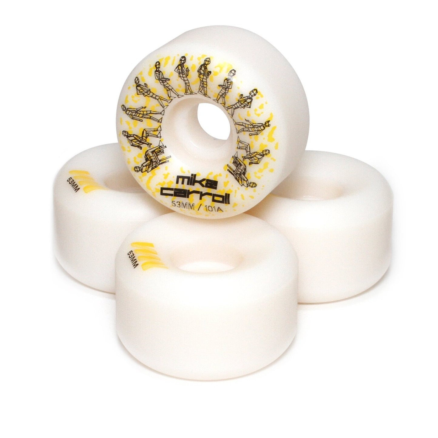 Wayward Wheels Mike Carroll Usa Made 53Mm 101A Funnel Cut Conical Full