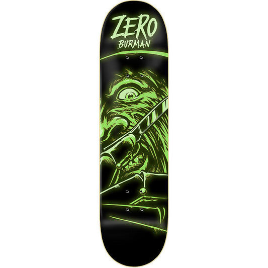 Zero Skateboard Deck Fright Night GITD Dane Burman 8.25" (Freddy Krueger)
