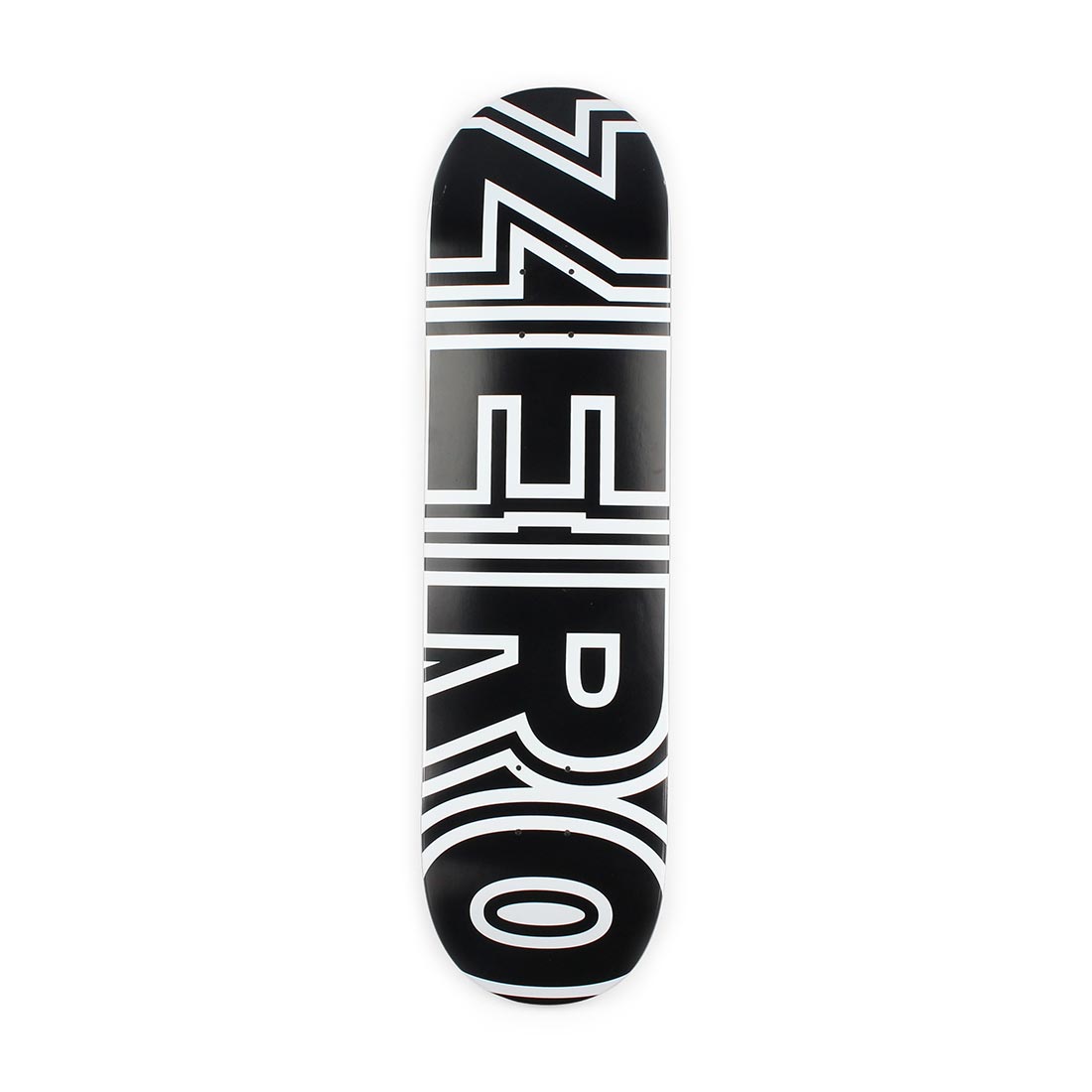 Zero Skateboard Deck Bold R7 Black White 8 5