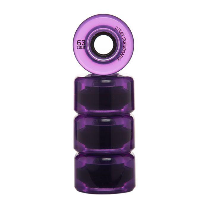 Z-Flex Skateboards Purple Trans Z-Smooth V2 Wheels