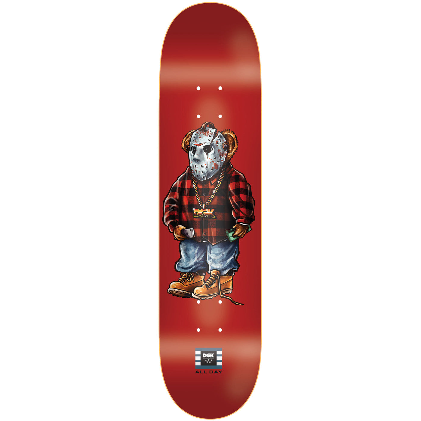Dgk Skateboard Deck Connect Red 8 25