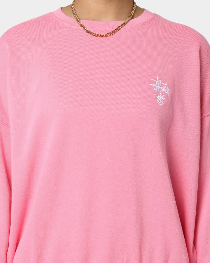 Stussy Womens Dalton Oversized Crew Jumper Confetti