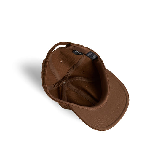 Kingpin Skate Supply Cap Cord Leather Box Patch Brown Strapback Skateboard Hat