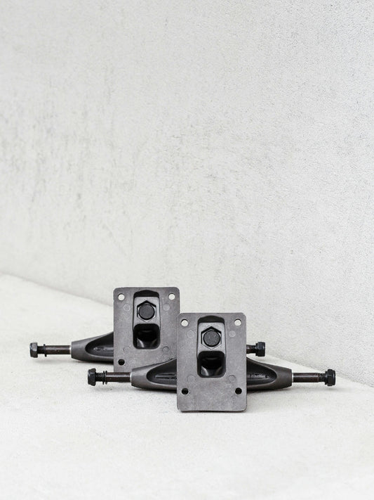 Slant Skateboard Trucks Matte Black 5.375" Standard 8.25" Axles