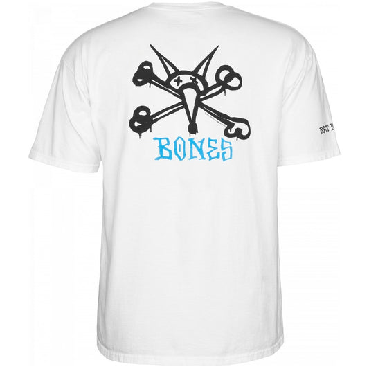 Powell Peralta Tee Rat Bones White Reissue Skateboard T-Shirt