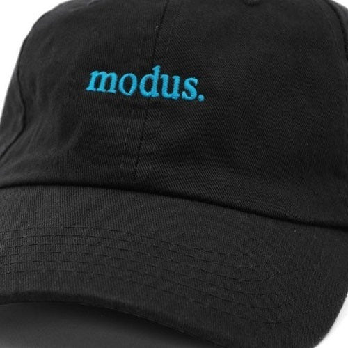 Modus Bearings Cap OG Embroidery Black OSFM Skateboard Hat