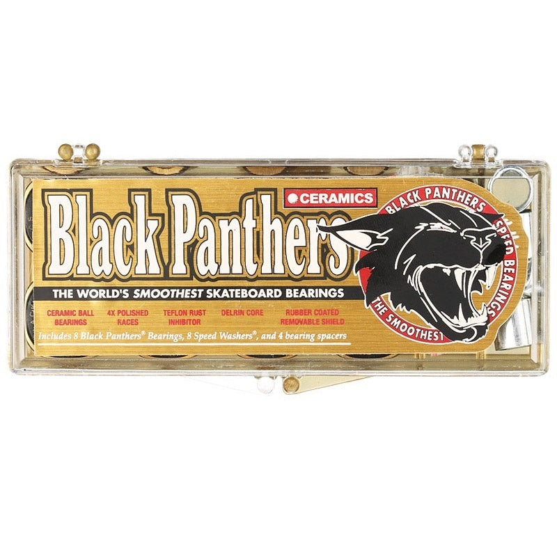 Shortys Skateboard Bearings Ceramics Black Panthers