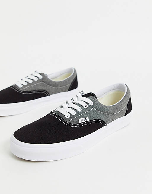 VANS Shoes ERA (Chambray) Canvas Black True White US SIZE Skateboard Sneaker