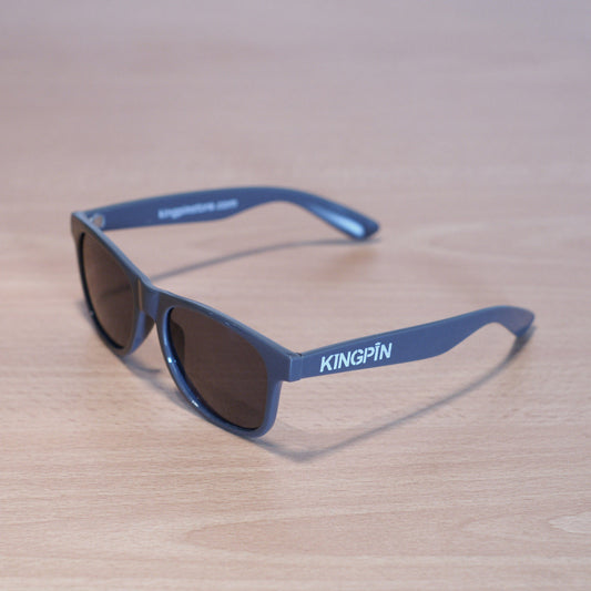 Kingpin Skate Supply Shades Sea Grey/PC Smoke Lens Skateboard Sunglasses Eyewear