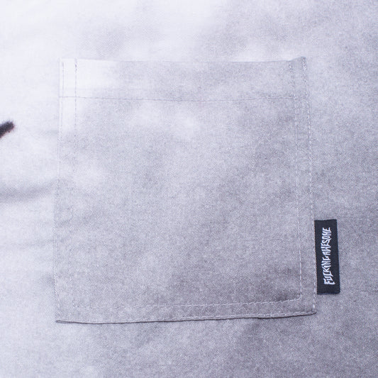 Fucking Awesome Spider Photo Club Shirt Heather Grey FA Skateboard Button Up