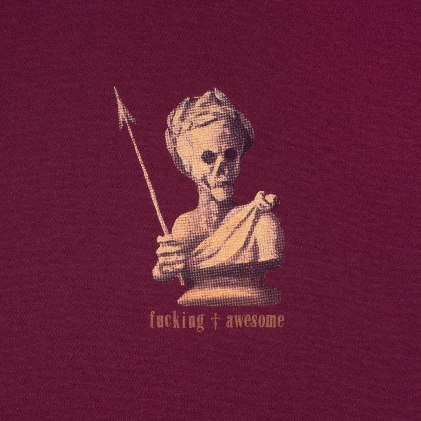 Fucking Awesome Tee Kansas Maroon FA Skateboard T-Shirt