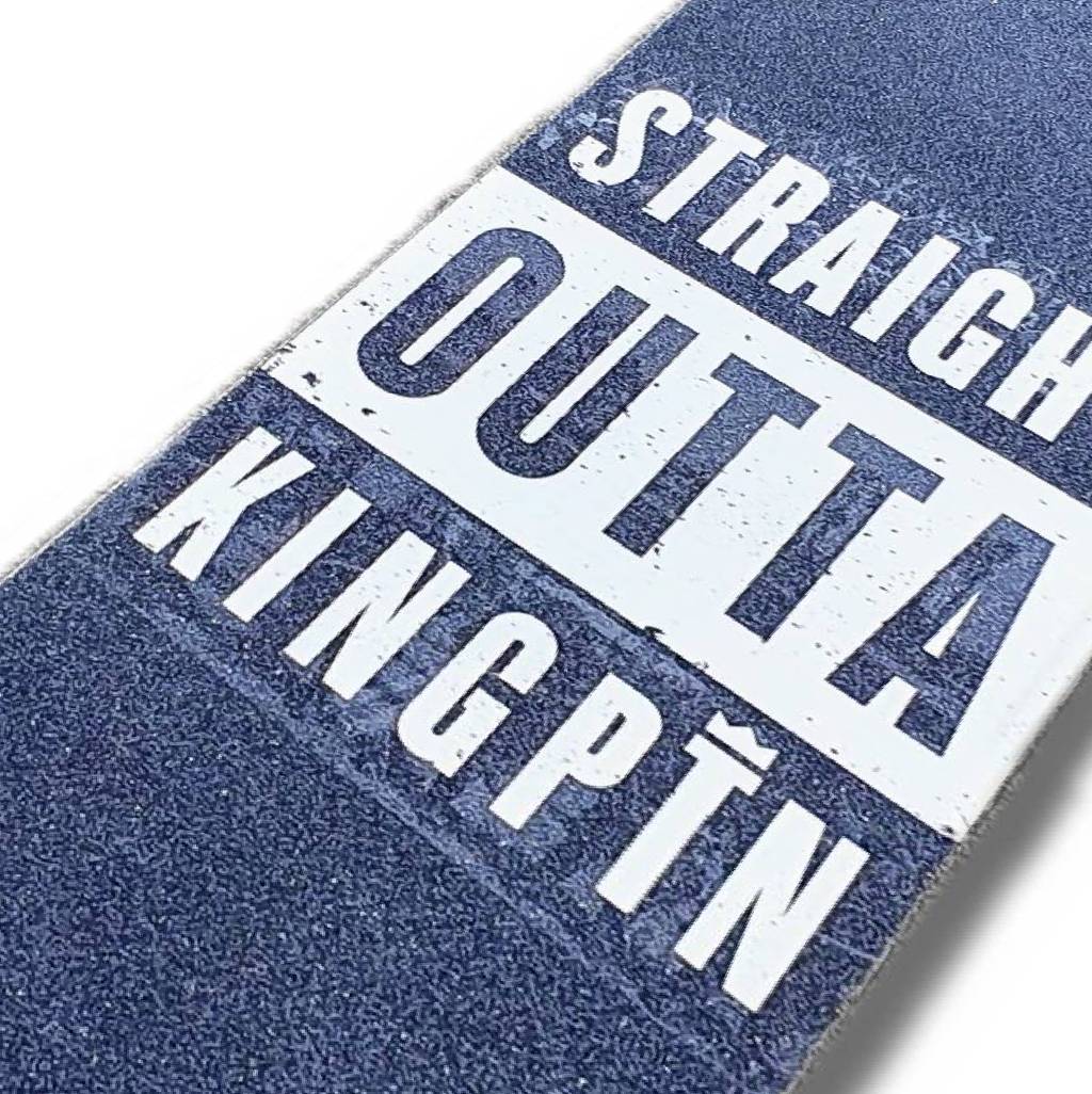 Kingpin Skate Supply Grip Tape Straight Outta Black 9X33 Skateboard Griptape