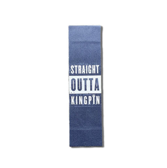 Kingpin Skate Supply Grip Tape Straight Outta Black 9"x33" Skateboard Griptape