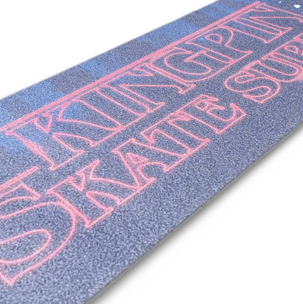 Kingpin Skate Supply Grip Tape Stranger Things Black 9X33 Skateboard Griptape