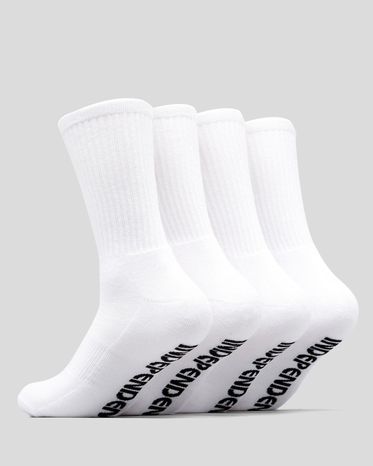 Indy Socks 4 Pack O.G.B.C RIGID White Crew Size 6-10 Independent Skateboard Sox