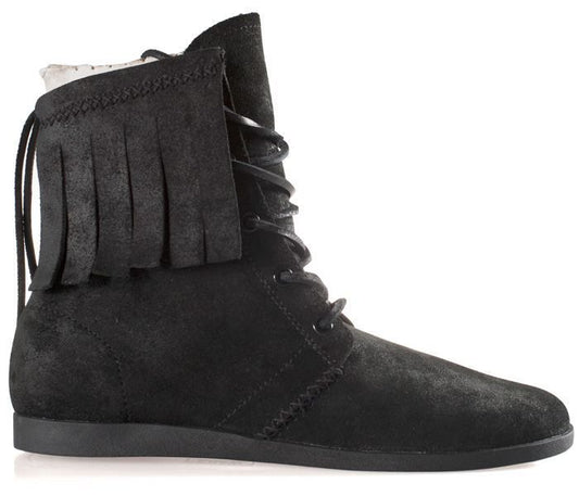 KR3W Lincoln Black Waxed Suede/Black Sole USA 9 UK 8 Skate Hip Hop Krew Shoes