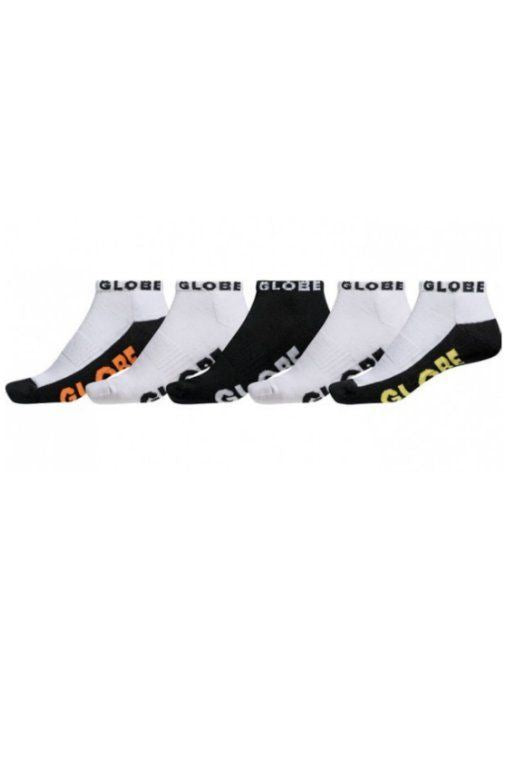 Globe Socks 5 Pack Still Walken Ankle SIZE 7-11 Skateboard Bmx Sox