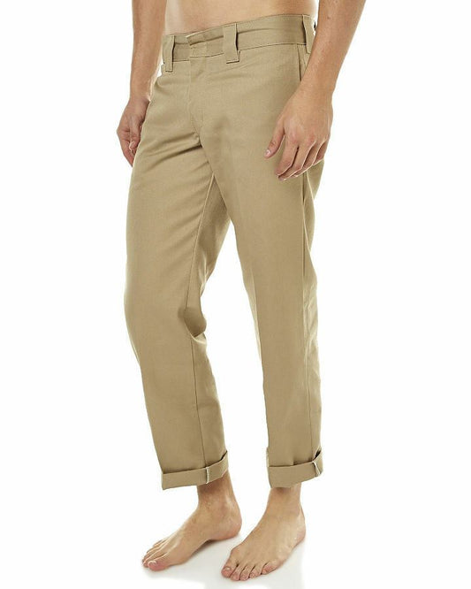 Dickies Slim Straight Fit Work Pants 873 KHAKI Skateboard Bmx Jeans