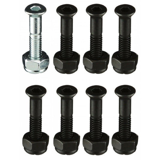 Dynamite Forever Bolts Silver Grills 1" Inch Skateboard Hardware New