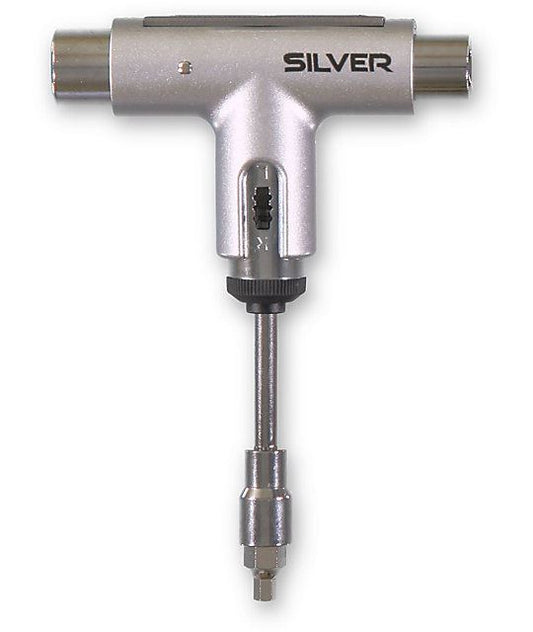 Silver Trucks Skate Tool Silver Premium Ratchet Complete Skateboard T-Tool