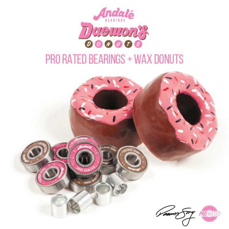 Andale Skateboard Bearings Daewon Song Donut Wax Bearings Signature Pro Models