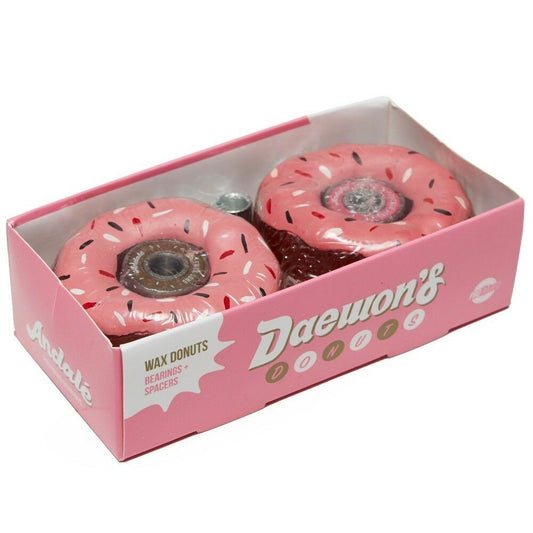 Andale Daewon Song Pro Bearings With Spacers And 2x Mock Donuts Skateboard Wax