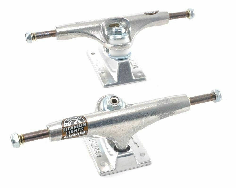 Thunder Skateboard Trucks 149 Titanium Lights Polish Hi 8.5" Axles