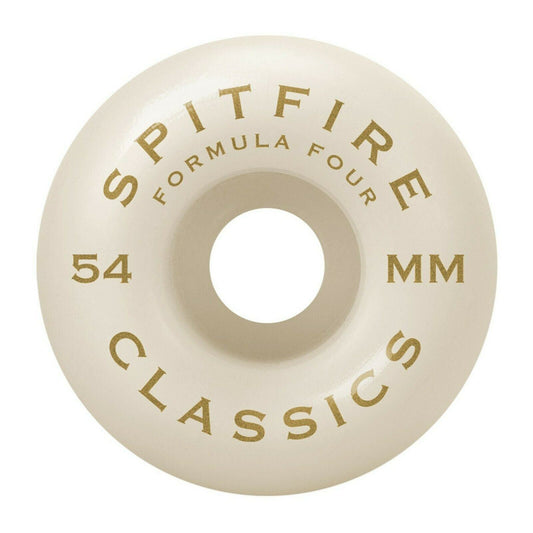 Spitfire Wheels Formula Four Classic Swirl 54mm Silver 101d F4